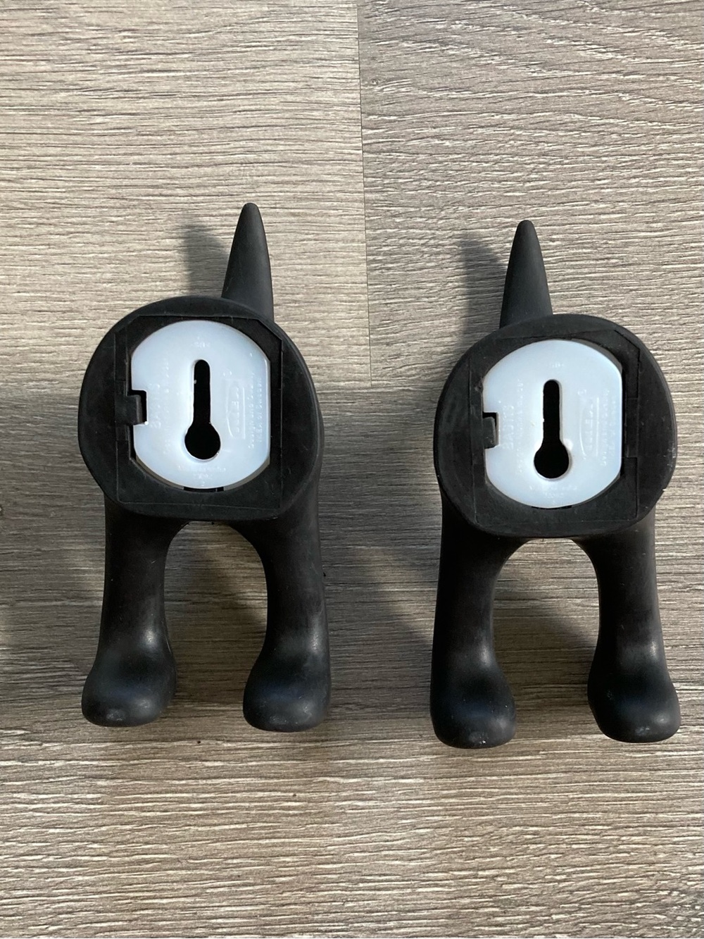 IKEA Black Dog Tail BASTIS Wall Hooks Pair - Picture 2 of 3